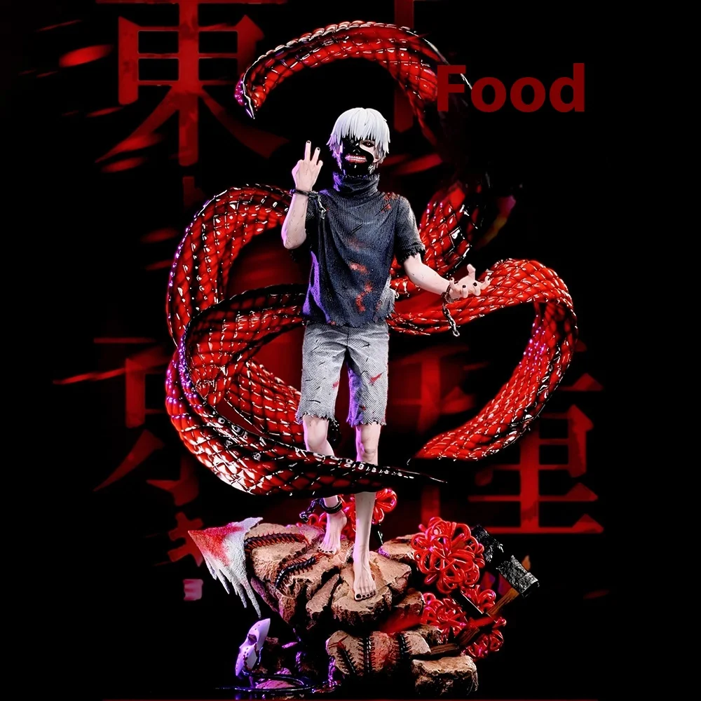 

Study on the Gold of Ghouls in Bandai Handmade White-haired Four-Black Statue Animation Peripheral Action Toy Model GK Sculpture