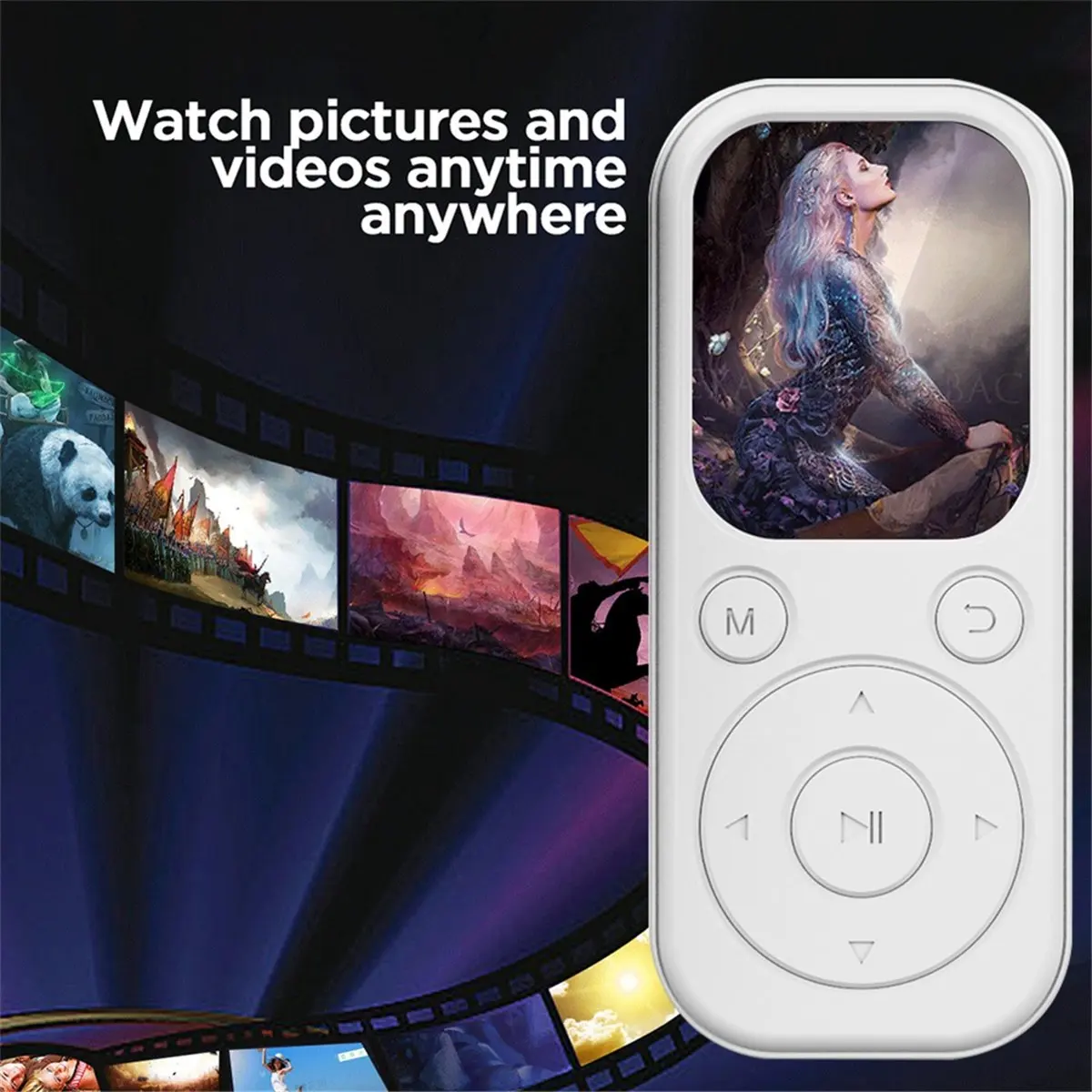A48U New MP3 Bluetooth Player Fast Charging 5.4 Bluetooth Version Expandable Memory Card Music Player FM Recording E-Book B