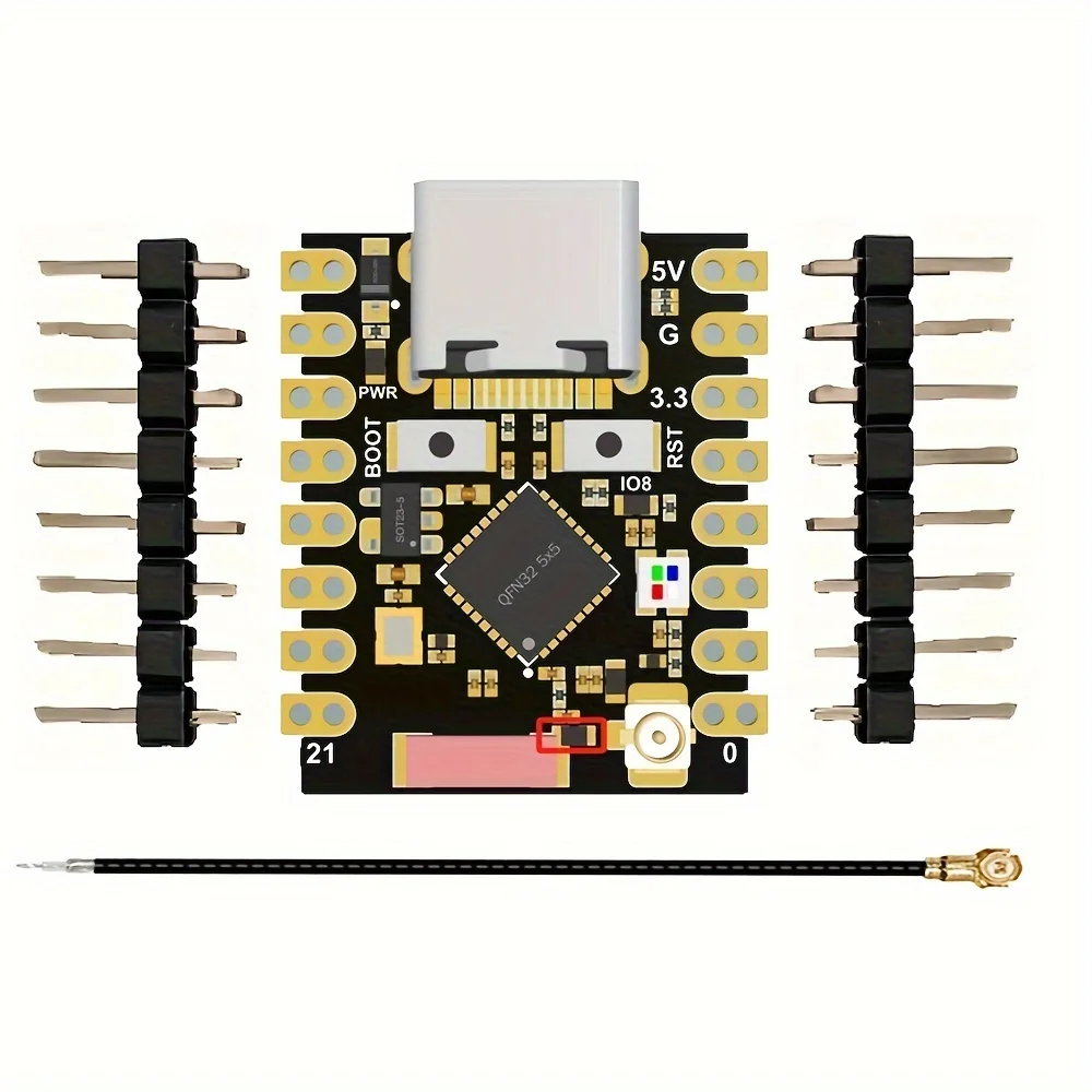 ESP32-C3 con antena IPEX SuperMini V2 Plus, placa de desarrollo IOT ESP32 C3, WiFi, Bluetooth, MicroPython, Arduino, Compatible, nuevo