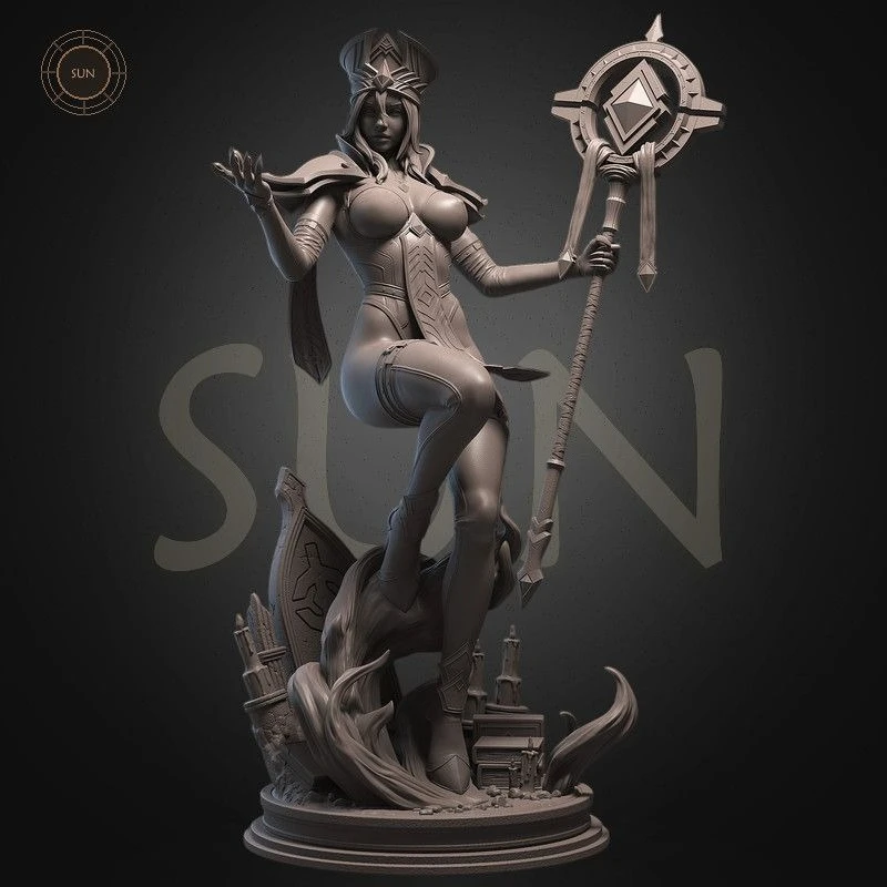 3D Printed Resin Blank Model DIY Coloring Self-assembly Figurine Miniature Decoration Craft Gift for Men and Women