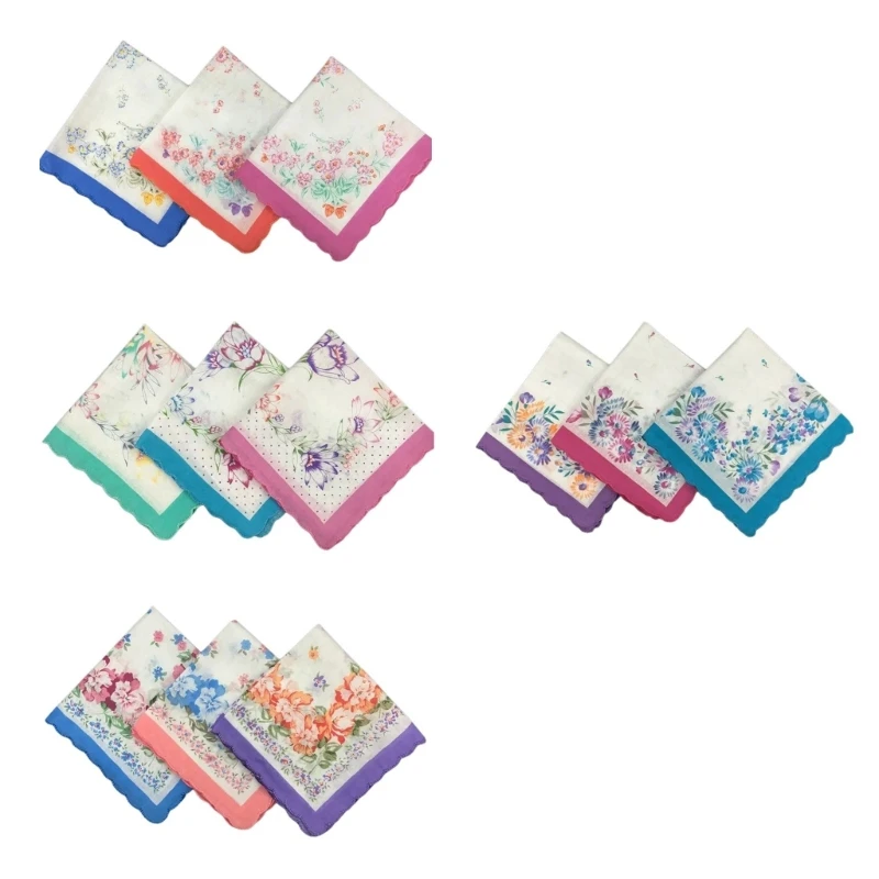 Mouchoir mariage Floral mouchoir poche pour les mariés dames femmes mouchoirs mariage Hankies Dropsale