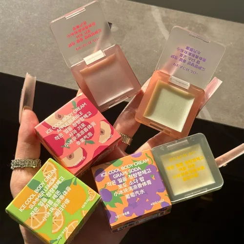 Imagen 2 del producto Perfumes sólidos de cubitos de hielo pequeños, desodorantes refrescantes y fragantes, elimina el olor, bálsamo, té de frutas, pasta fragante de larga duración, nuevo