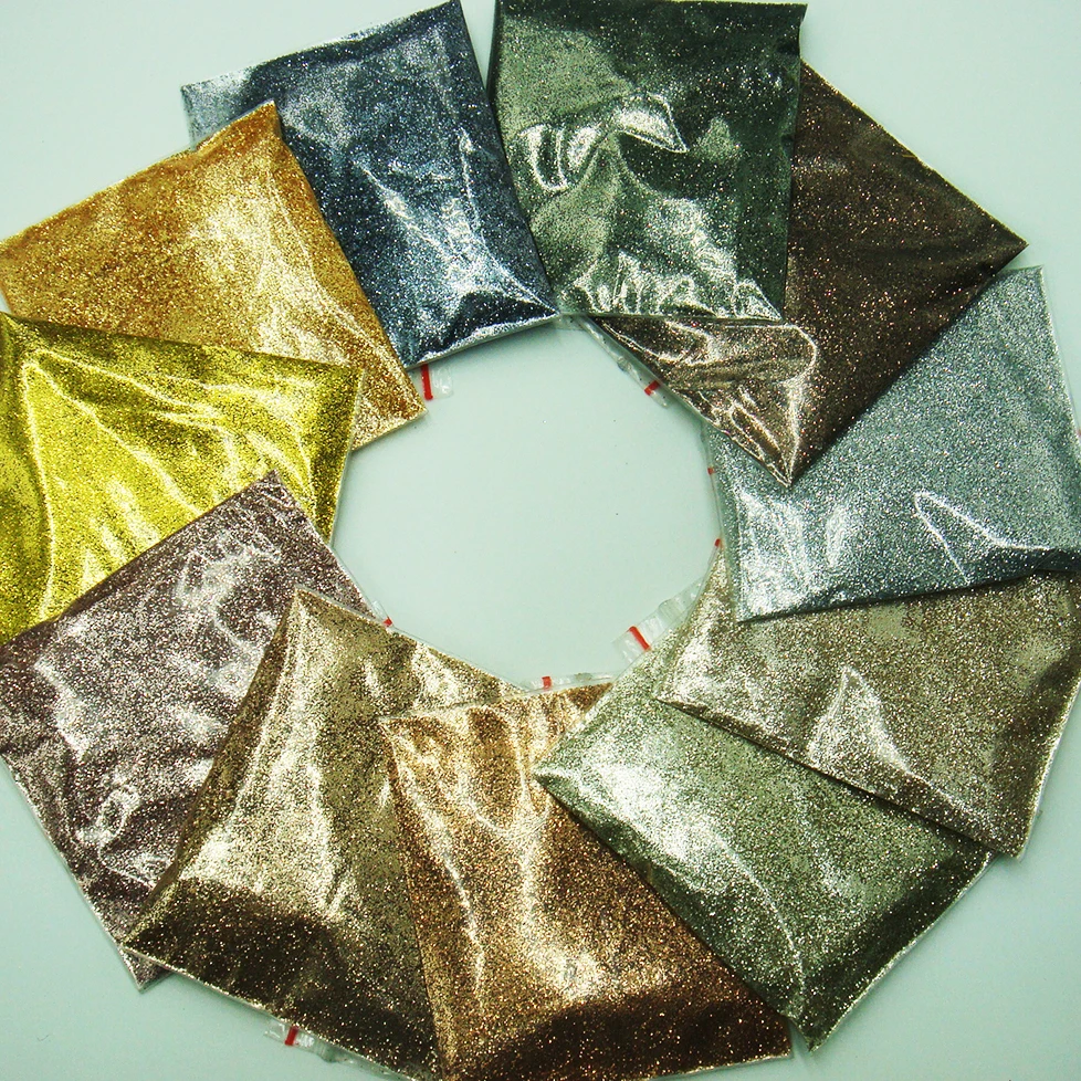 Lustre metálico 24 cores 0.2mm(1/128) pó brilhante liso para unhas, glitter para arte em unhas, maquiagem diy, pintura facial, artesanato com glitter cosmético