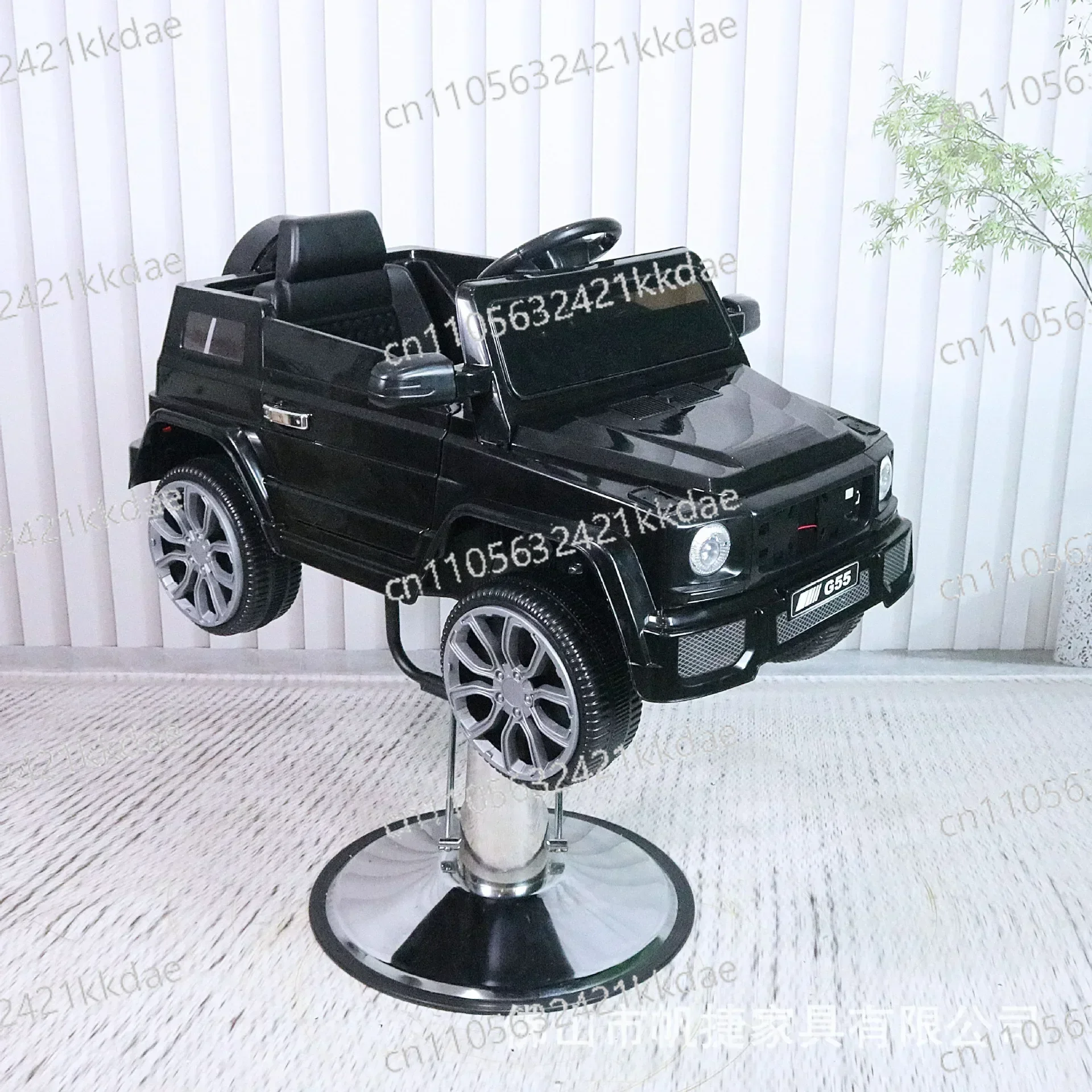 Car Shaped Kids Barber Chair Children Professional Hairdressing Salon Equipment