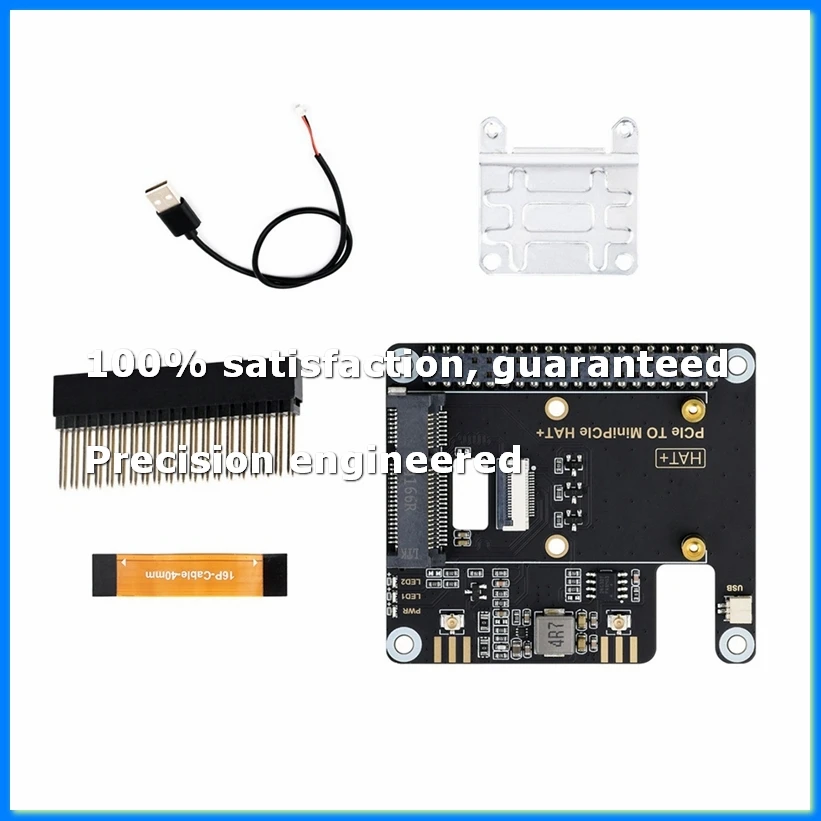 

PCIE to MiniPCIe HAT+ Adapter for 5 Support Wireless Network Card USB Bluetooth AI Module-A27R