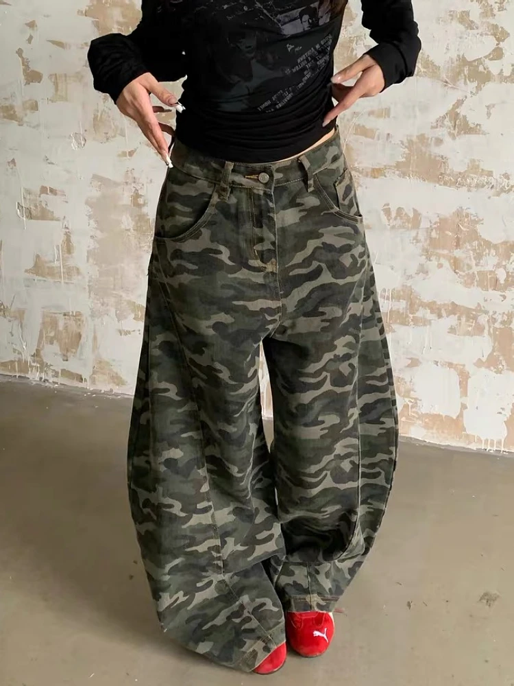 

Мужские джинсы свободного кроя с широкими штанинами, высокой талией, прямым силуэтом, в стиле ретро, с эффектом потертости, повседневные, уличный стиль, большие размеры