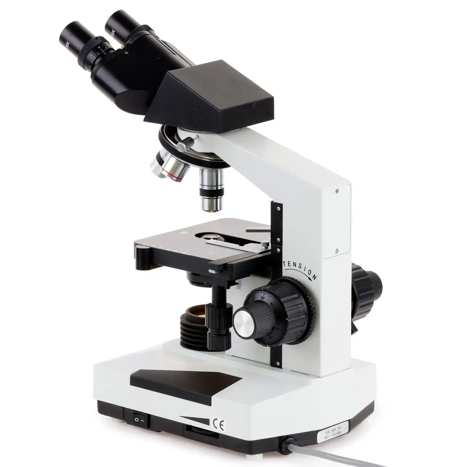 Imagem -02 - Microscópio Biológico Composto Médico do Veterinário do Laboratório -- Microscópio Biológico Binocular do Composto de Amscope 40x1000x