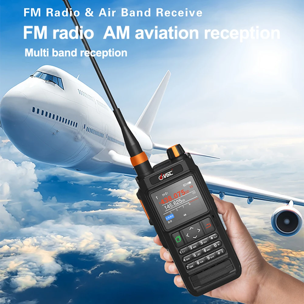 VR-N76 Walkie Talkie met GPS-positionering IP67 Waterdichte Bluetooth APRS-functie FM-radio VHF UHF Dual Band Outdoor Transceiver