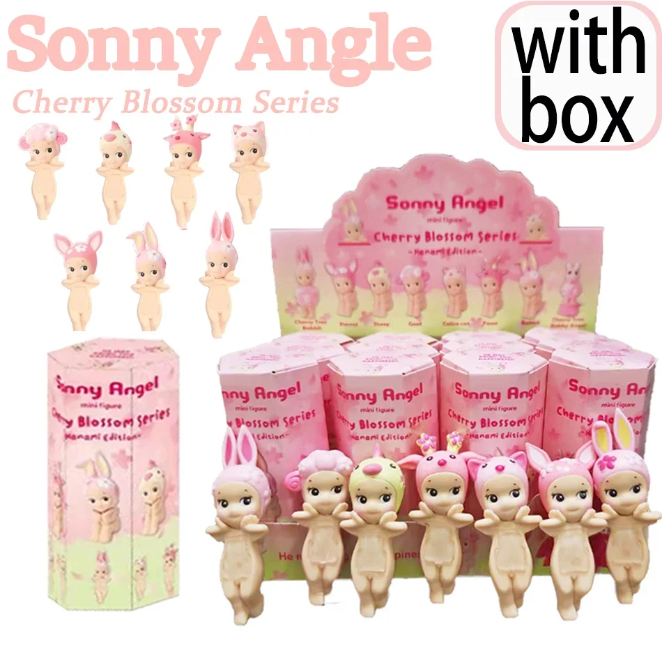 

Sonny Angel Blind Box Mini Figure Cherry Blossom Face Support Series -Hanami Edition for Fans Children Christmas Gift