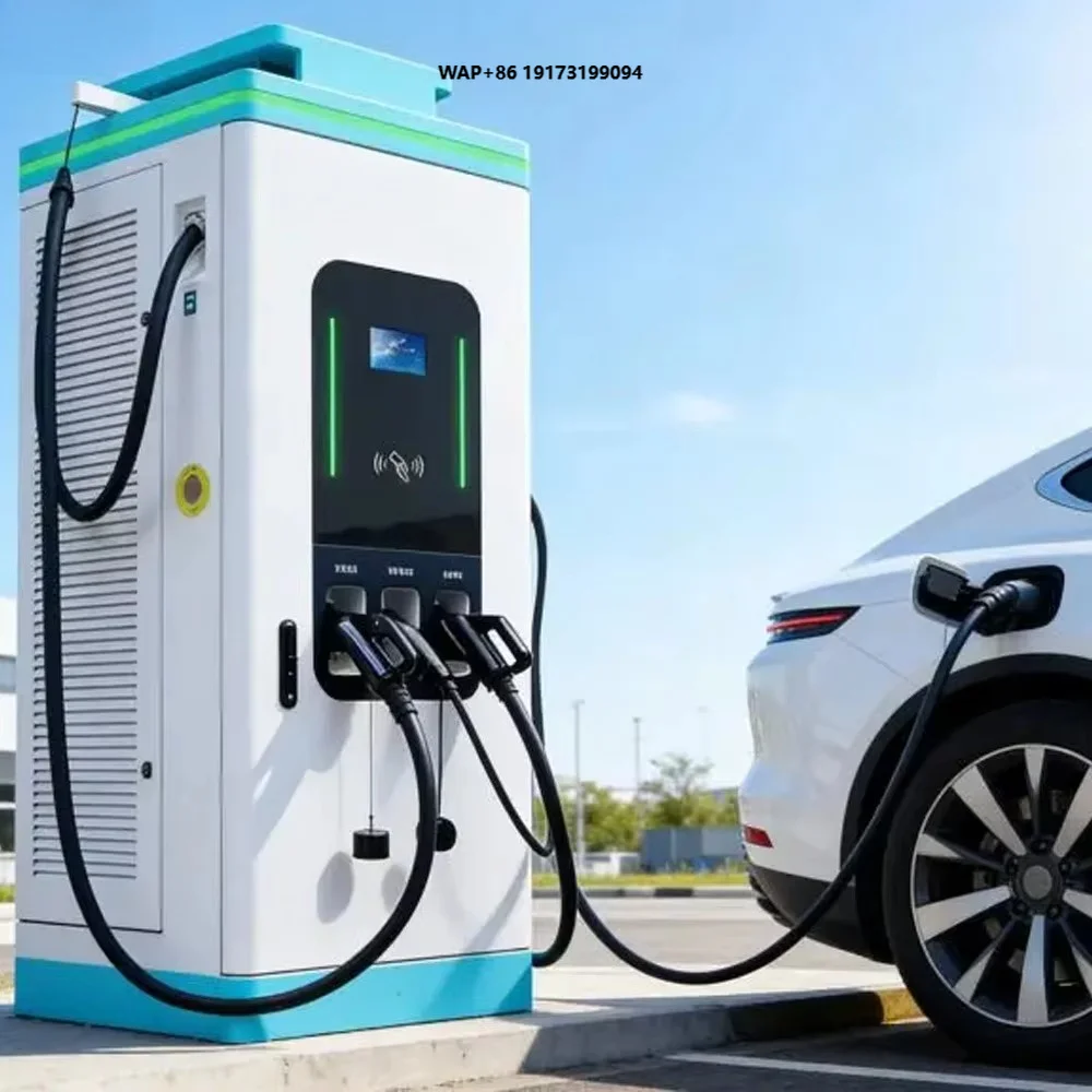 Manufacturers CCS GBT CHAdeMO 400kW Liquid Cooled 22kW Electric Power Car Charger Station DC AC Integrated EV Charging Pile