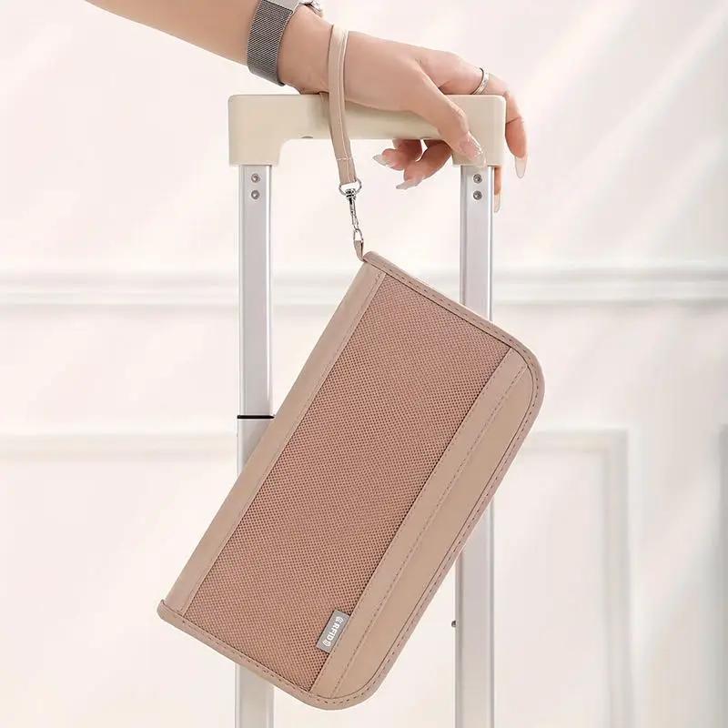Travel Wallet Family Passport Holder Carry Storage Case Passport Holder Cash Document Organizer for Cards Multifunctional