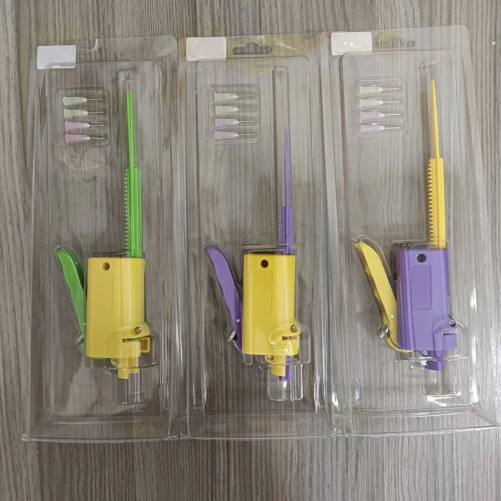 SY  Manual glue needle push rod with 4 needles 5CC/10CC/30CC/55CC syringe solder paste UV shielding oil