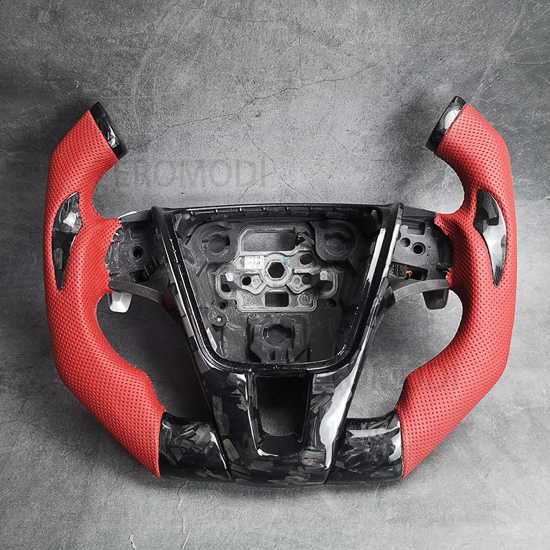 For Volvo S60 L XC60 V40 V60 V70 XV60 XV70 S80 2015 2016 2017 2018 2019 2020 Carbon Fiber Steering Wheel With paddle Hole