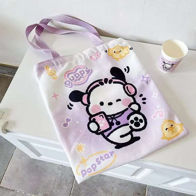 سانريو بلدي ميلودي أنيمي حقيبة يد جديدة أنثى مطبوعة حقيبة كتف كورومي سينامورول Cmmuter حمل حقيبة لطيف الكرتون حقيبة يد الهدايا #2