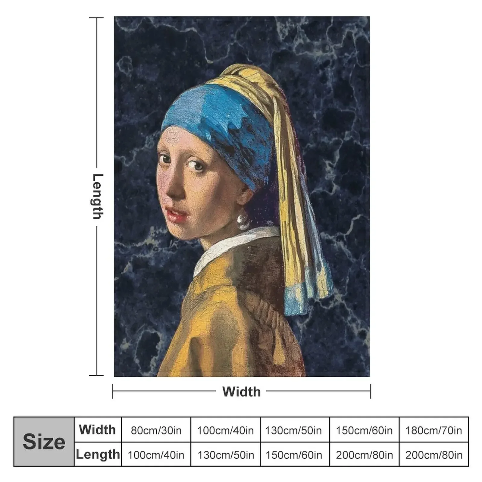 Girl with a pearl earring Throw Blanket Bed covers for winter Blankets