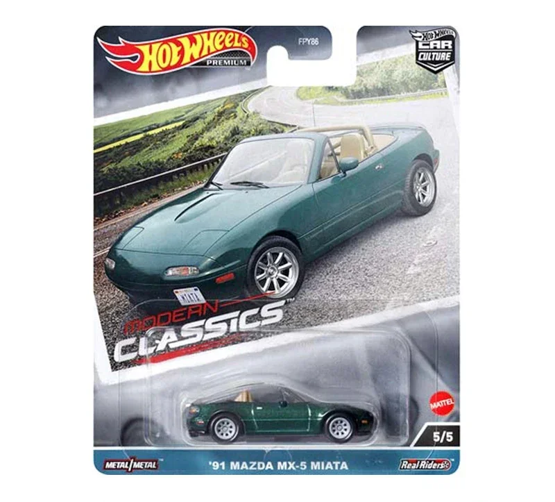 Original Hot Wheels Premium Car Culture Modern Classic Automobile Volkswagen Toyota Toyota Honda Civic Toys for Boy Alloy Models