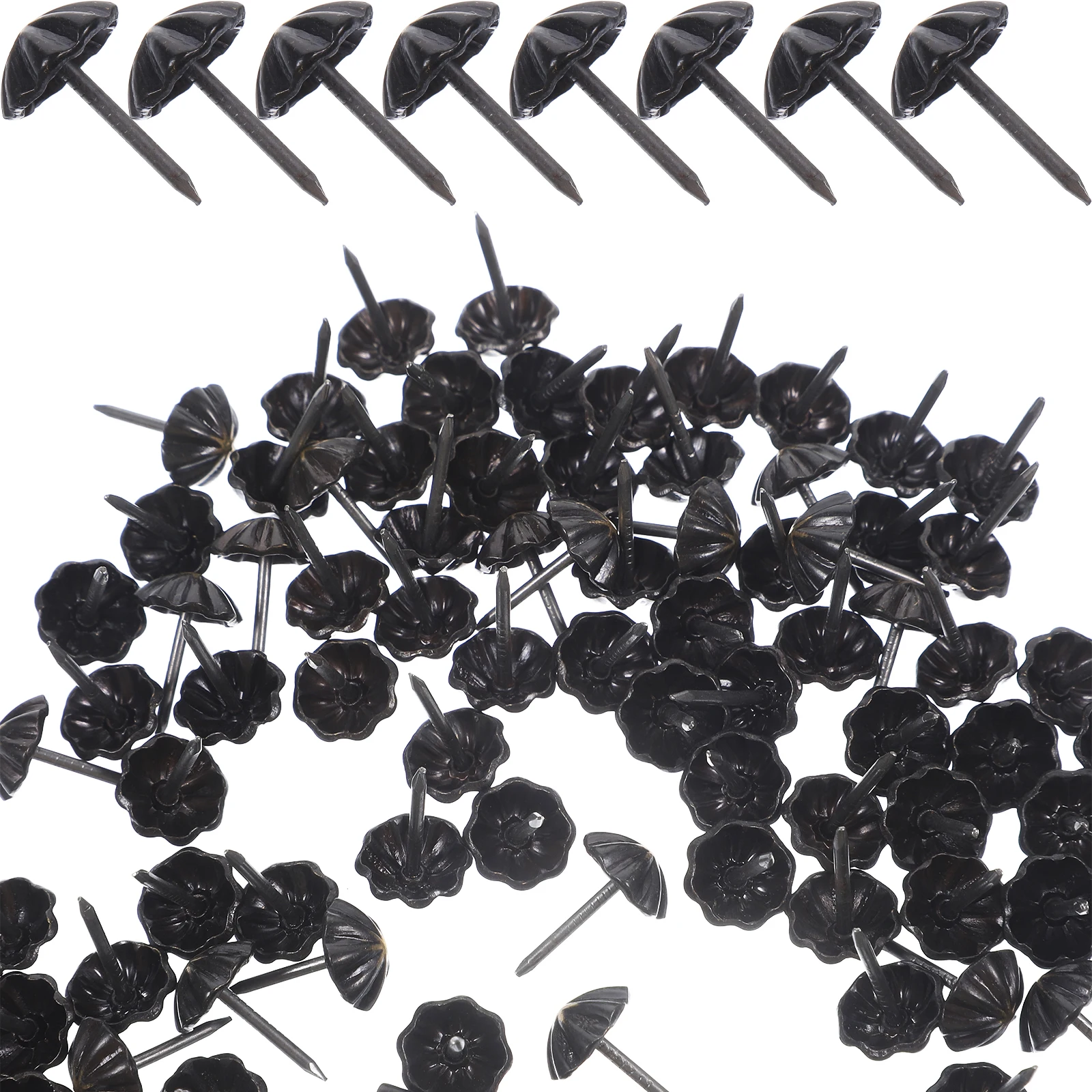 

100pcs Furniture Nails 7 16 Inch Pumpkin Shape Copper Renaissance Upholstery Tacks for DIY Headboards Sofas Chairs