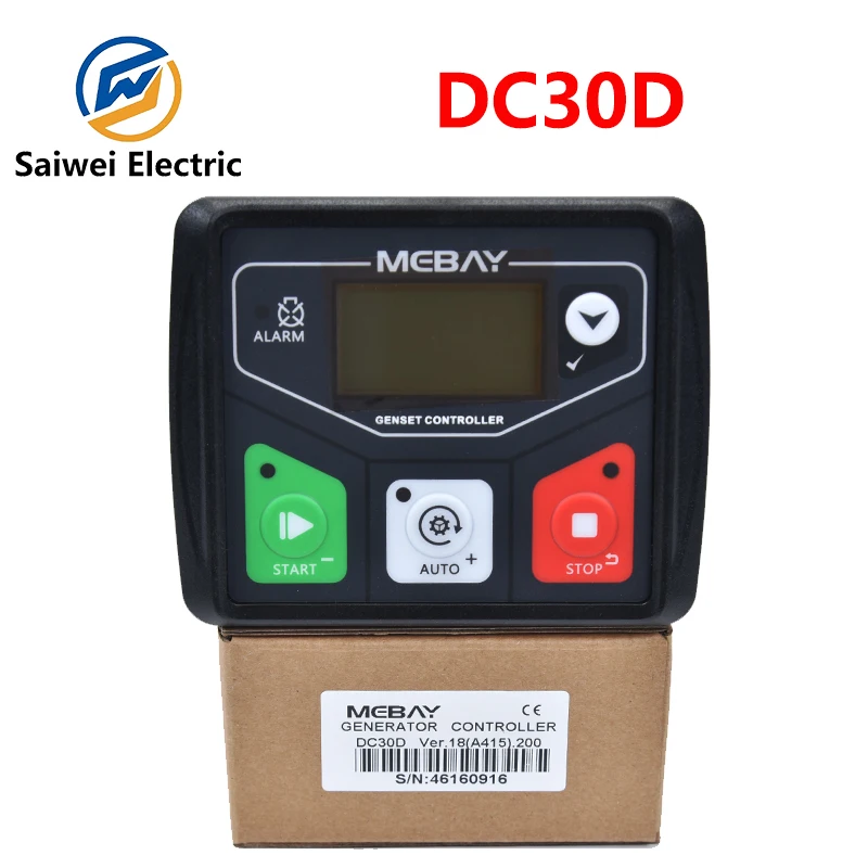 

Mebay DC30D Generator Control Module Small Diesel Generator Set Controller Panel USB Programmable PC Connection