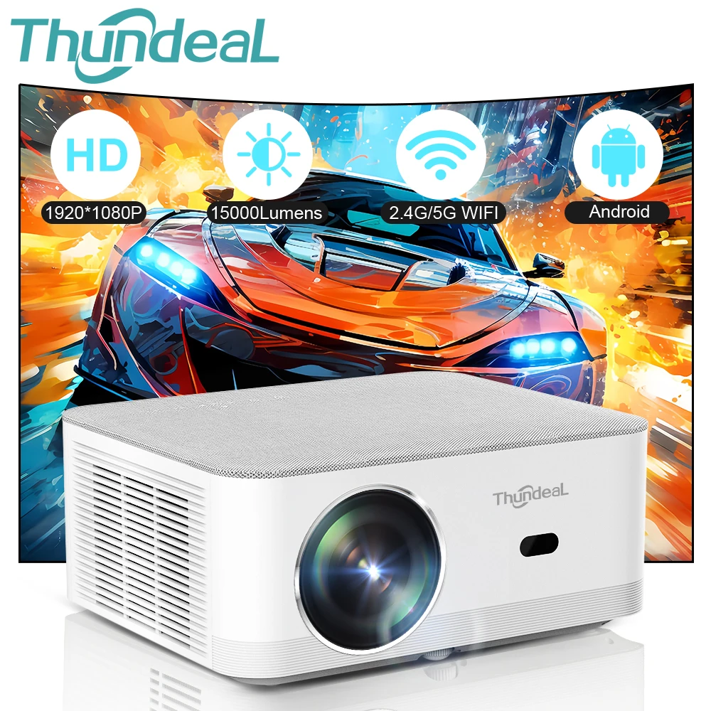 Проектор ThundeaL TD92 Pro 4K 1080P Android WIFI светодиодный проектор TD92Pro портативный уличный видеоигровой домашний кинотеатр кинопроектор