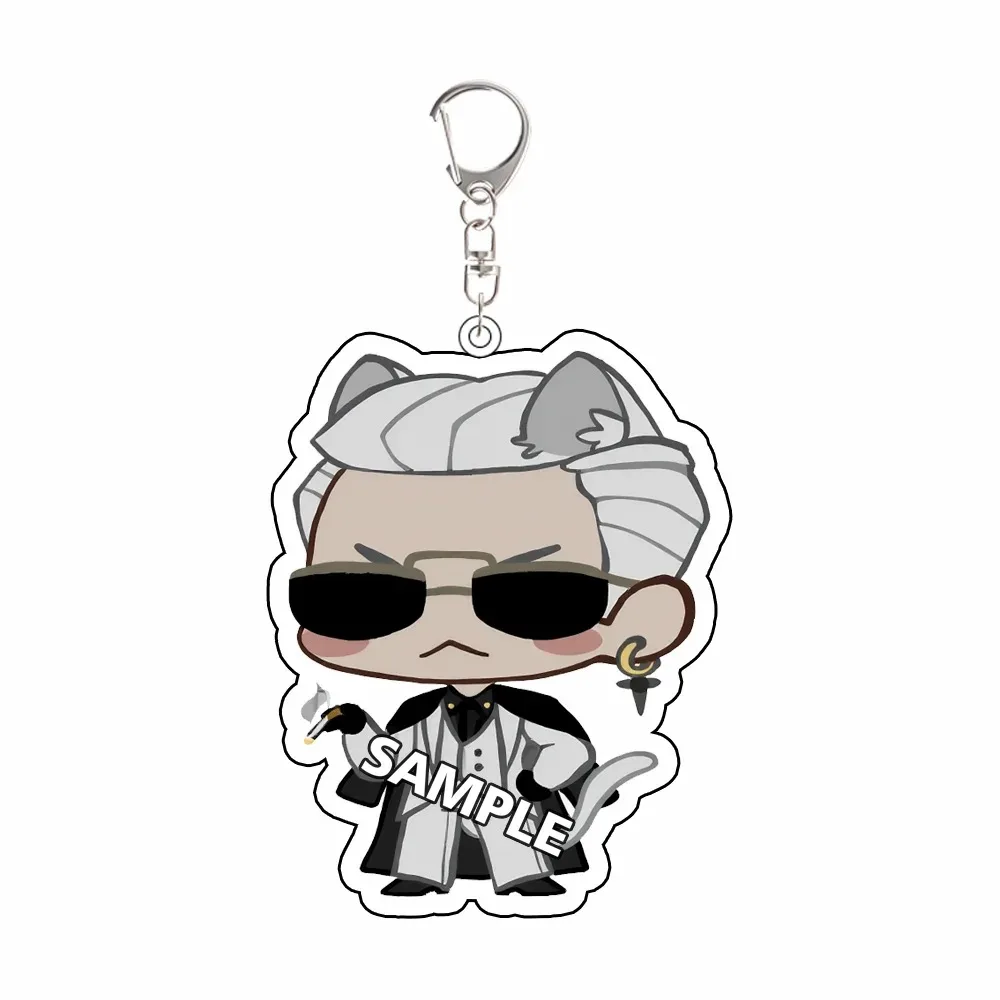 For RE Leon Ada Jill Chris Alice Game Peripheral 5cm Acrylic KeyChain Custom Cartoons Ornament Pendant Exquisite Festival Gift