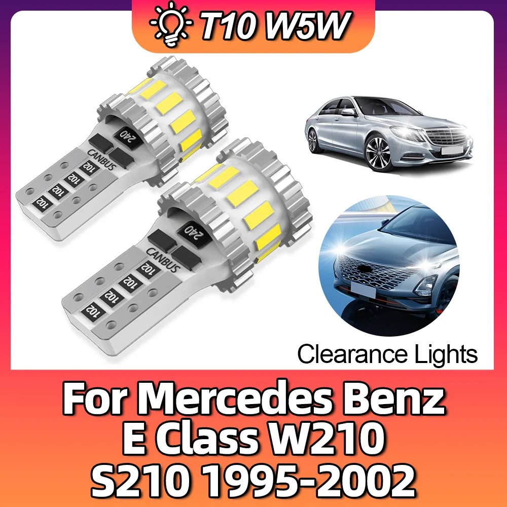 

194 168 Map Car W5W T10 LED Canbus Interior Dome Clearance Lights For Mercedes Benz E Class W210 S210 1995 1996 1997 1998-2002