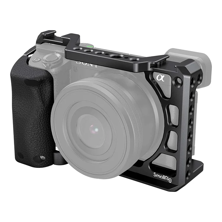 

Hot Sale SmallRig Cage Camera Cage with Silicone Handgrip & Cold Shoe Small Rig Camera Cage for A6100, A6300, A6400-3164