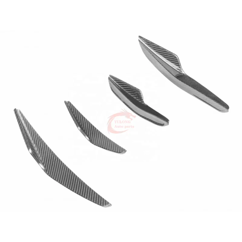 

For Lamborghini EVO RWD Car Parts PK Style Dry Carbon Fiber Canard Wing Front Bumper Splitter