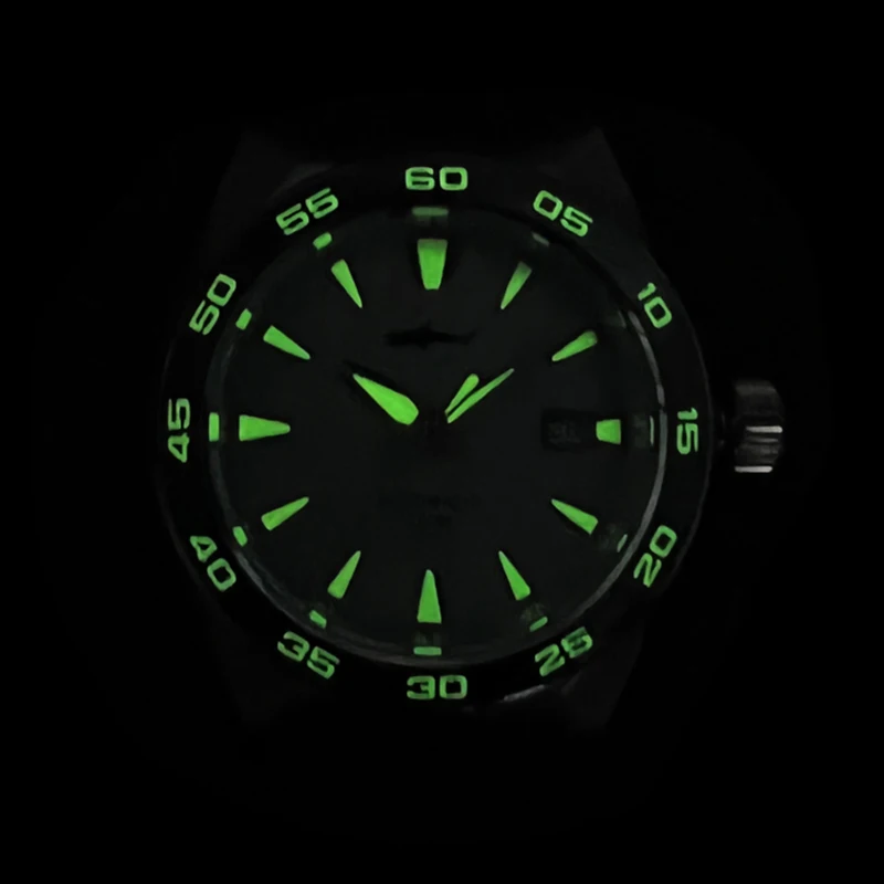 Heimdallr Monster 200M Diver Men Watch Frost Red Dial Sapphire Crystal NH35 ساعة يد ميكانيكية أوتوماتيكية مقاومة للماء كاملة Lume