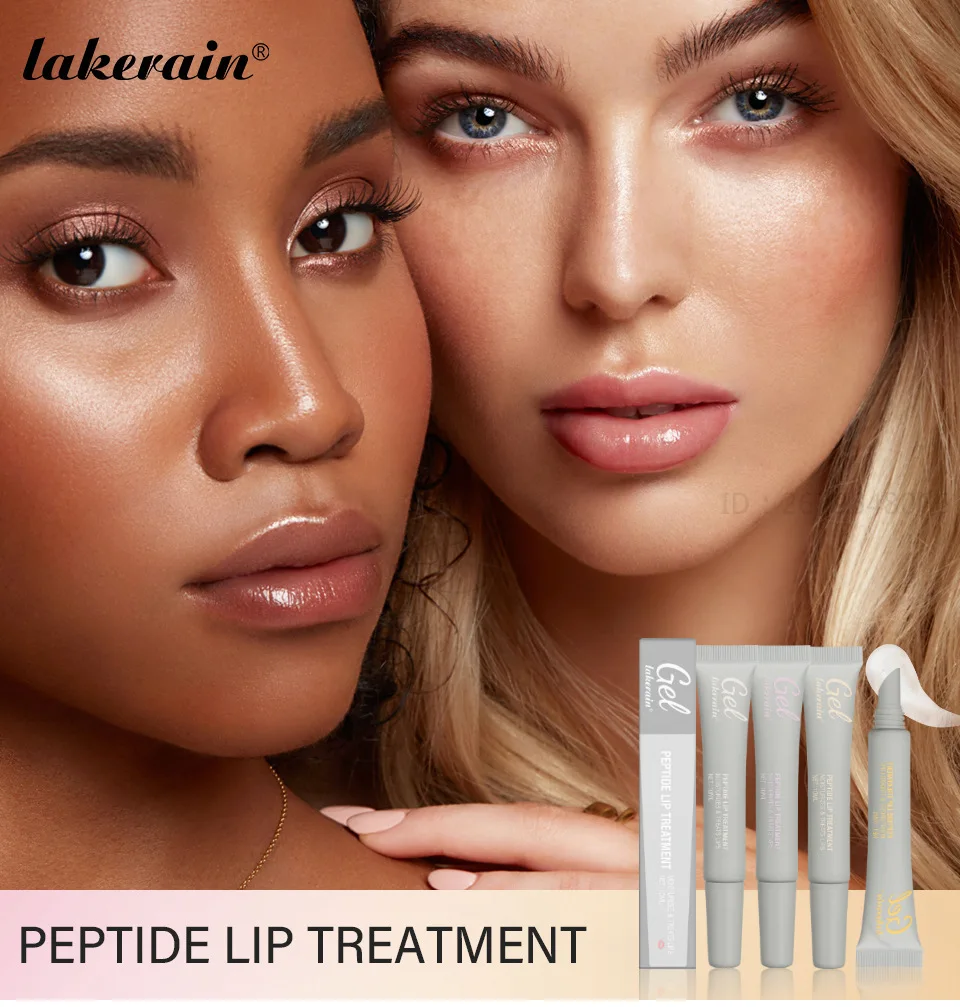 Bálsamo labial de línea fina, Gel transparente impermeable, hidratante, aceite labial regordeta, cosmético