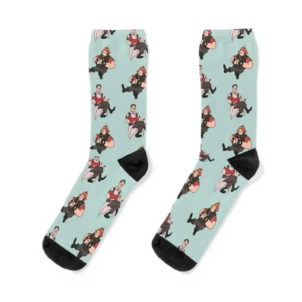 

TF2 - Heavy and Medic Pocket Friends! Socks gift with print designer brand floral Socks For Women Men's