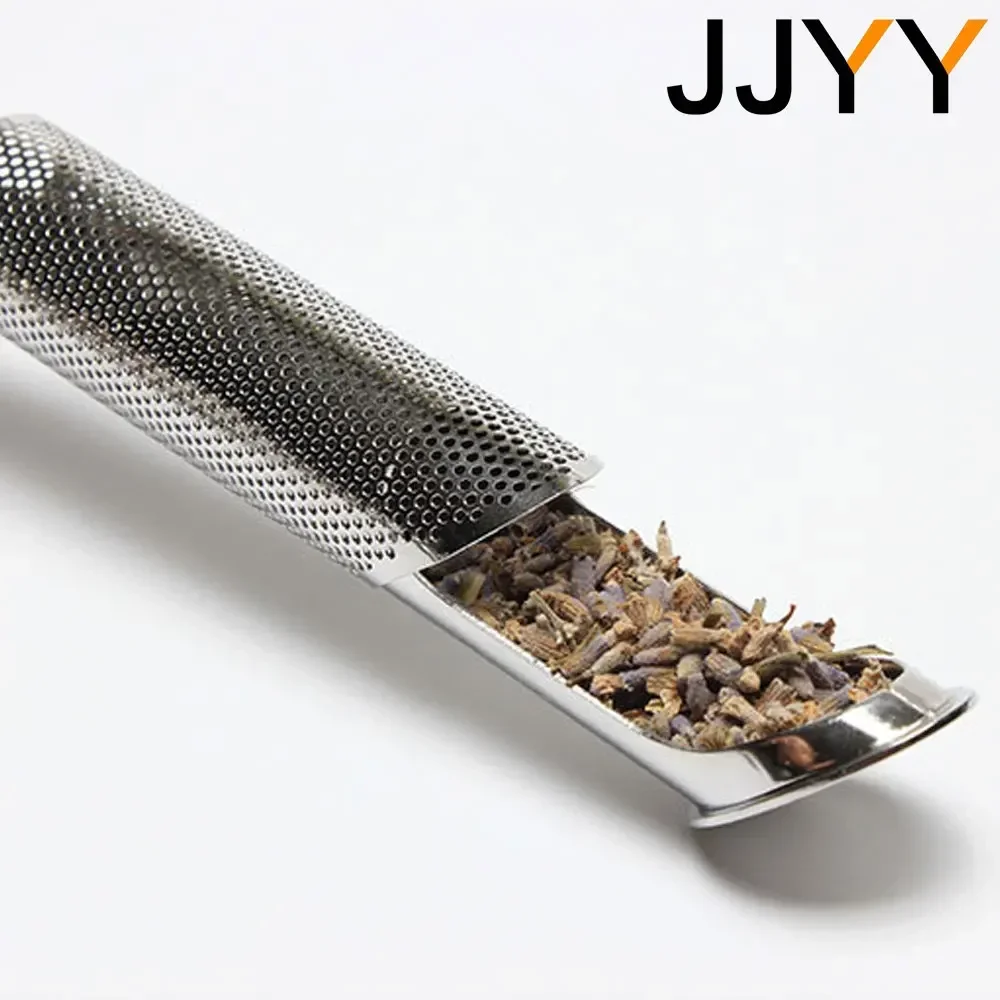 JJYY Ea Strainer Stainless Steel Infuser Pipe Design Touch Feel Holder Tool Tea Spoon Infuser Filter