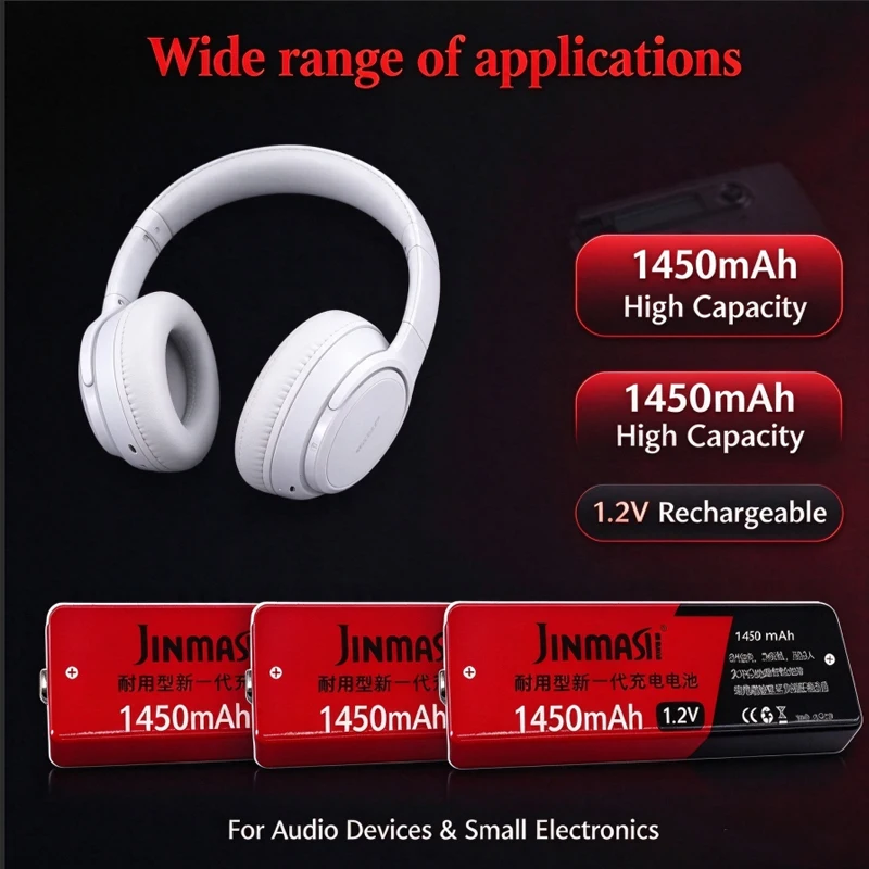 1.2V 1450mAh Ni-Mh Rechargeable Battery 67F6 7/5 F6 Chewing Gum Cell for Walkman MD CD Cassette Player Compatible with Sony Pana