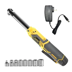 Kingtree Electric Wrench power Screwdriver 3/8 Cordless Extended Ratchet Wrench With 1/2 Lithium-Ion Battery Home DIYS