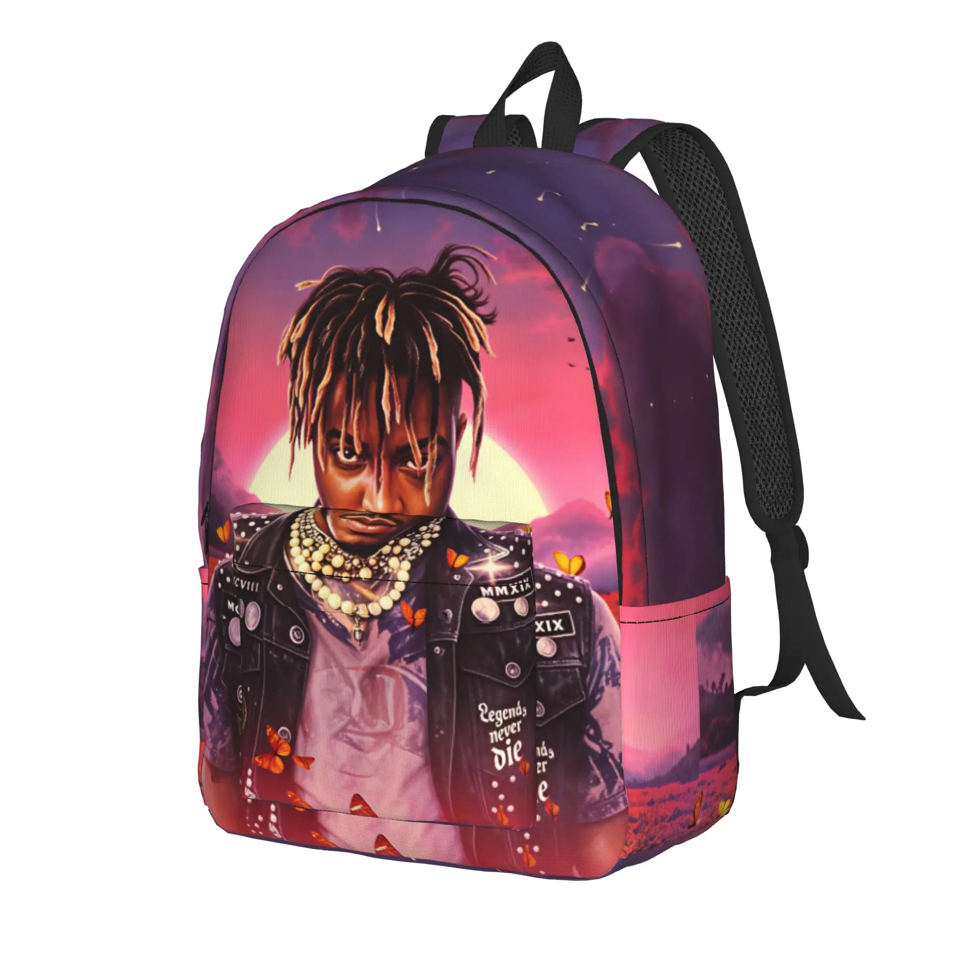 love  Juices Wrlds Backpack  Hiking Backpacks Unisex Leisure High School Bags Design Breathable Rucksack