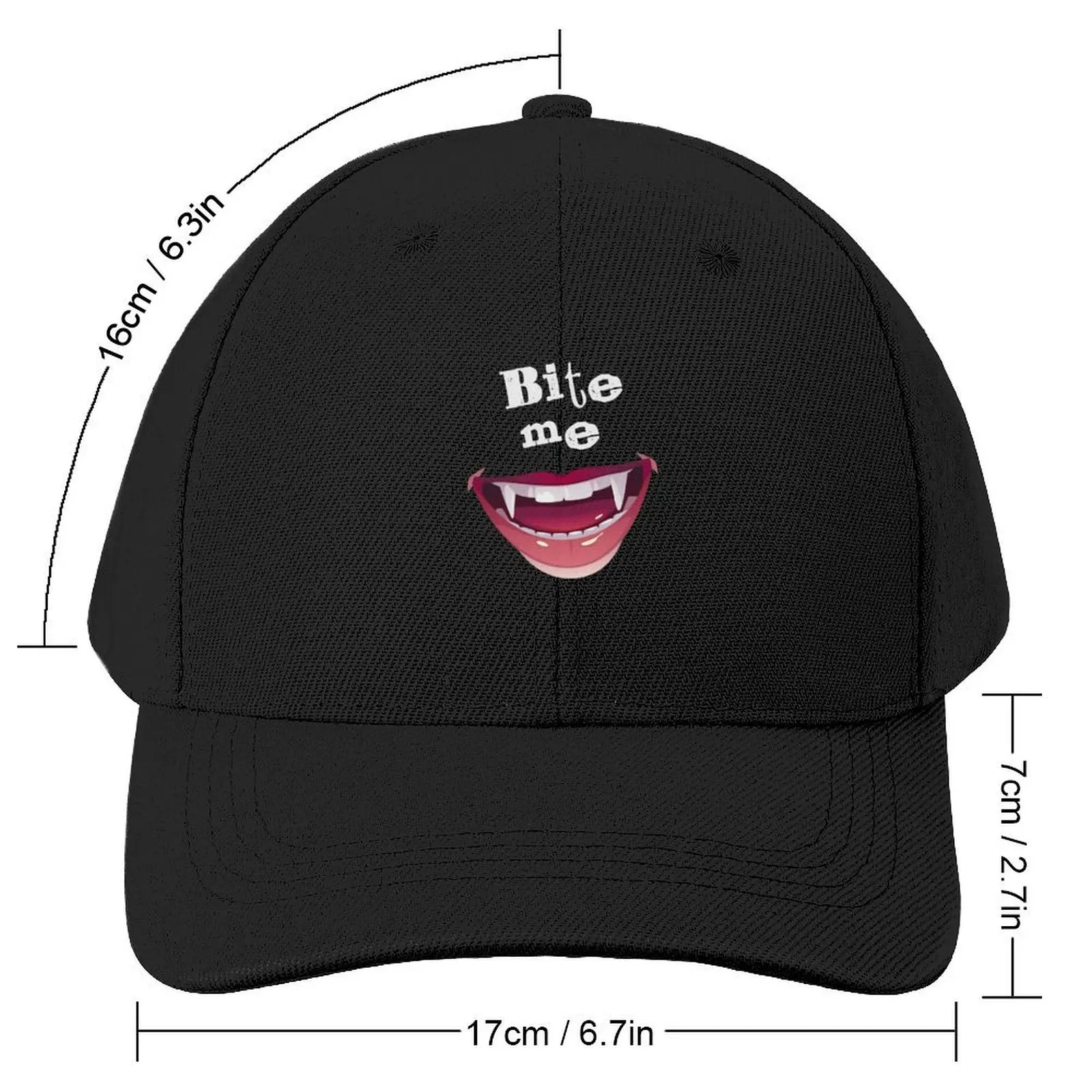 Bite Me First Kill Lesbi Series Vampire Teeth BloodCap Baseball Cap fishing hat dad hat Baseball Men Women's