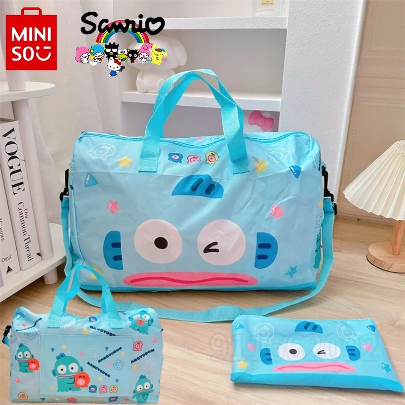 Miniso Kuromis neue tragbare Reisetasche Luxusmarke modische Damen Reisetasche Cartoon große Kapazität faltbare Aufbewahrung tasche