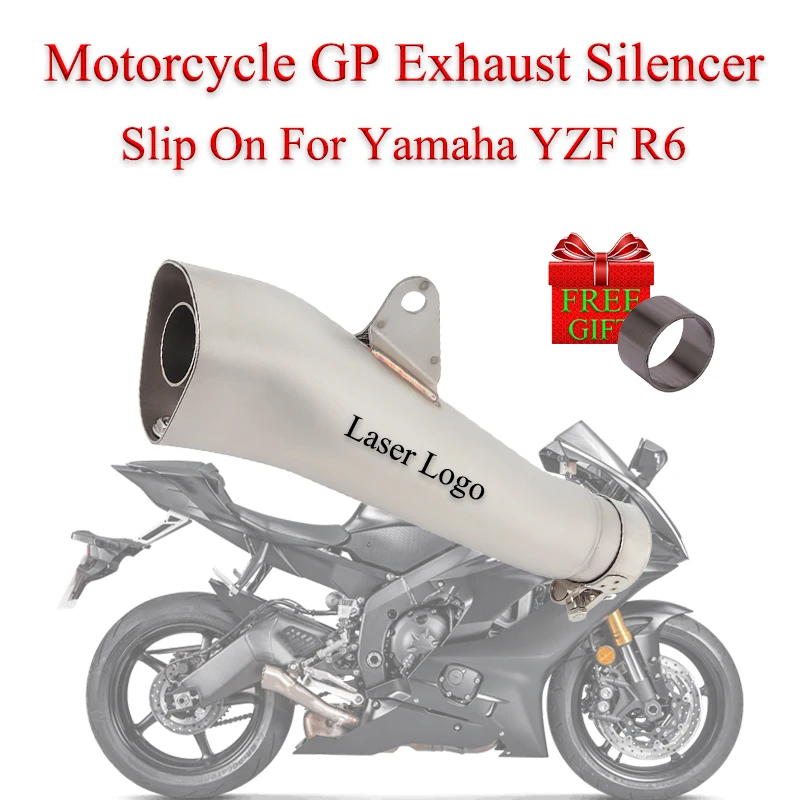 Motorcycle GP Exhaust Escape Silencer System Link Pipe Slip On For Yamaha YZF R6 Yoshimura Muffler DB Killer Moto Escape