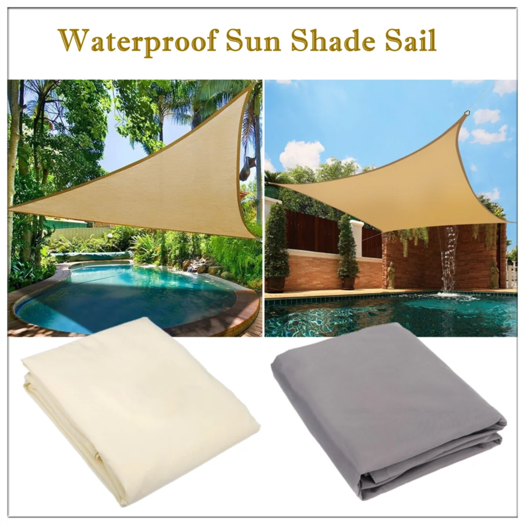 

Waterproof Sturdy Outdoor Sunshade Sail Anti-ultraviolet Sunshade Canopy Oxford Cloth Multifunctional Sunshade Sail For Patio