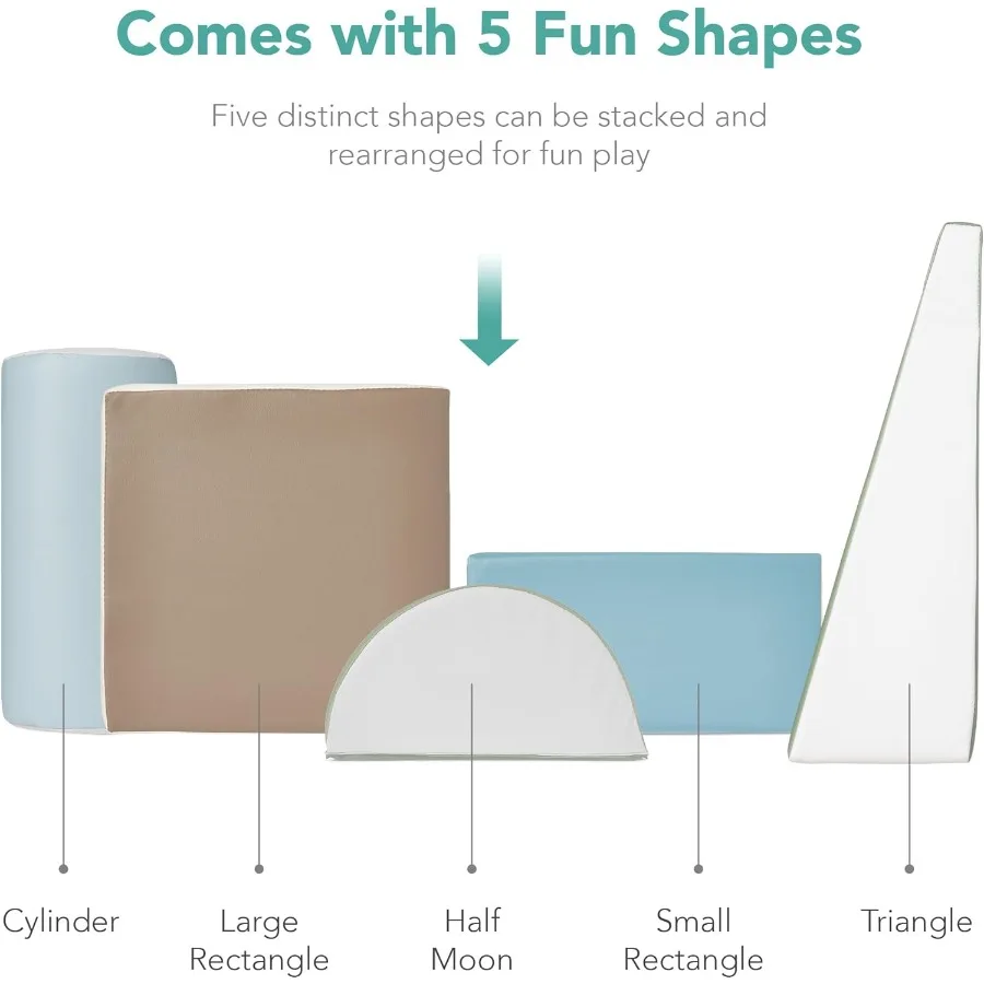 Produtos de melhor escolha 5 peças escalada crawl bloco de espuma macia atividades jogar estruturas para o desenvolvimento da criança coordenação de cores moto