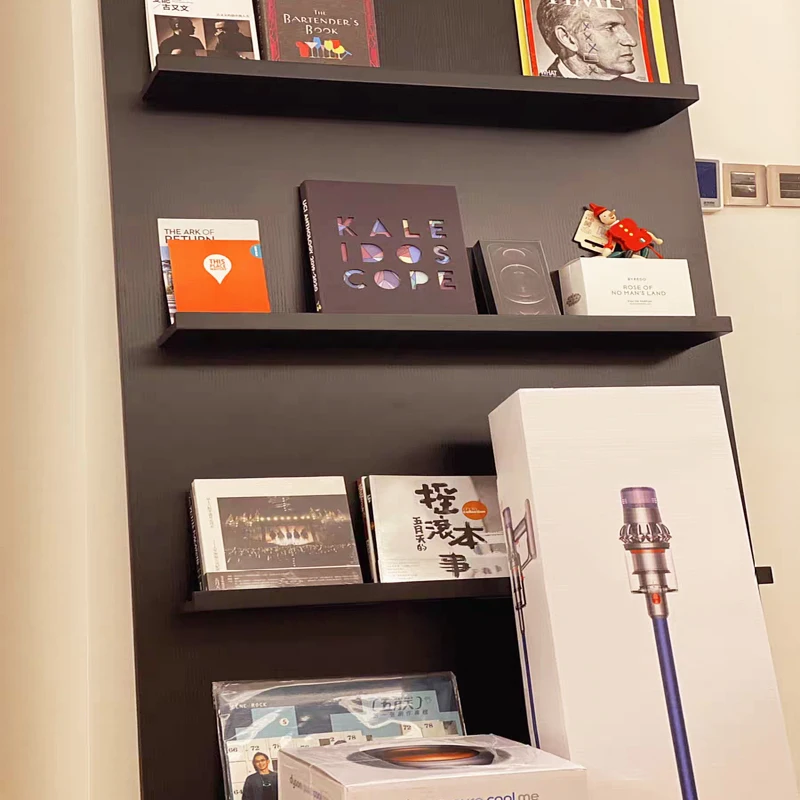 Nordic Minimalism Magazine Rack Study Simple Wall Bookshelf Small Apartment Living Room Solid Wood Book Shelf Floor Storage Rack