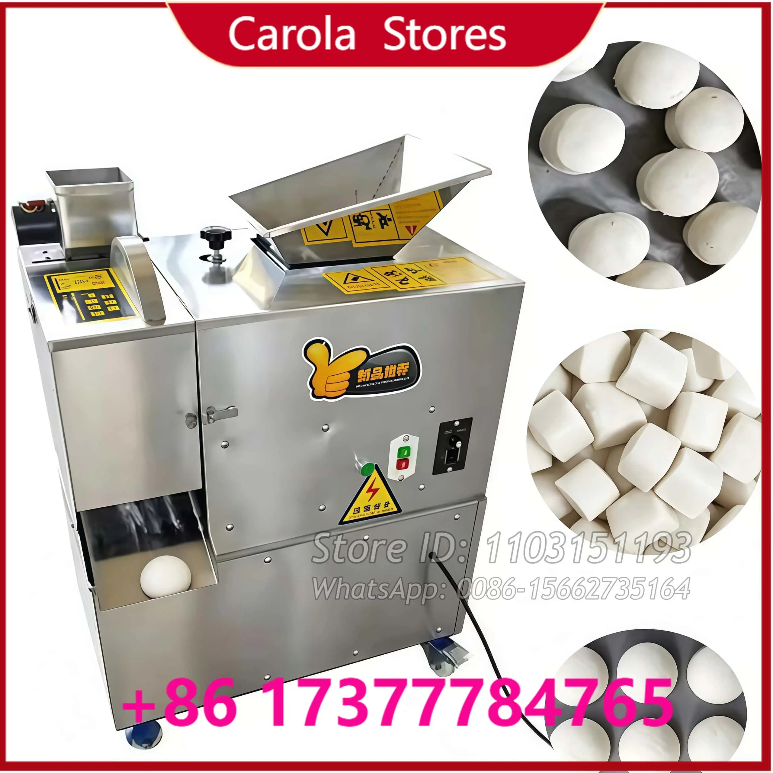 Bakery Used Pizza Dough Extruder Machine Cookie Dough Divider Rounder Machine For Dough Ball