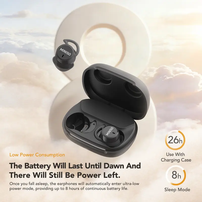 Miniso Ms217 Wireless Earbuds Smart Ai 150 Languages Translator 50h thumbnail 4