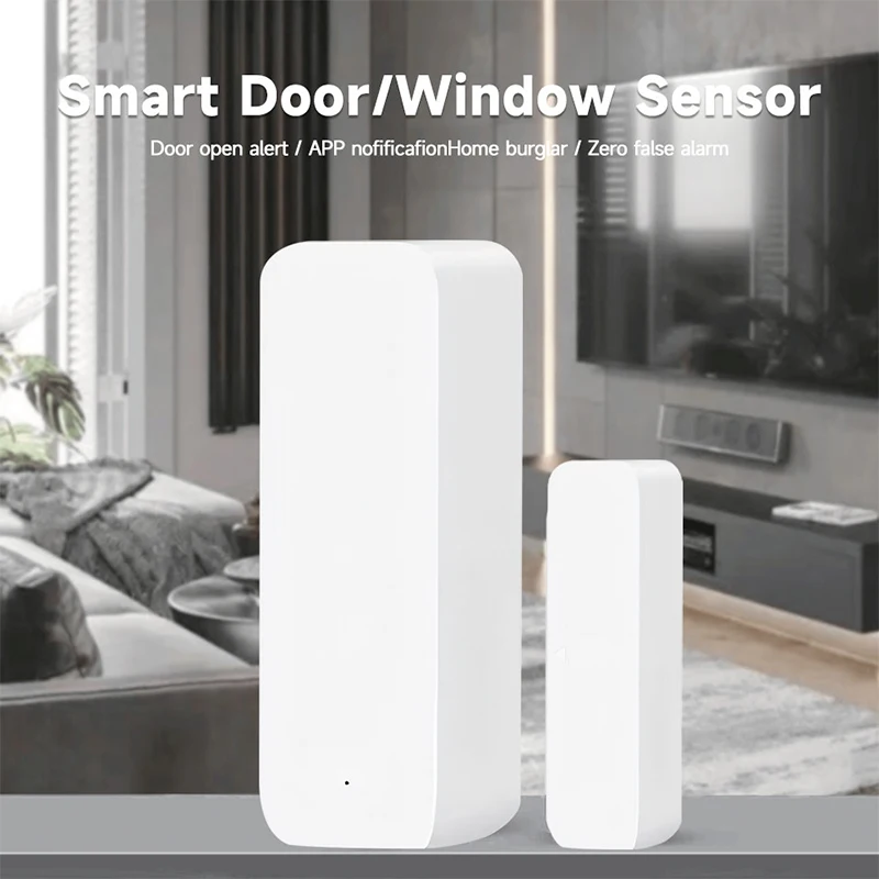 Tuya WiFi-deursensor Raamsensor Smart Home Draadloze deurdetector Smart Life APP Afstandsbediening voor Alexa Google Home