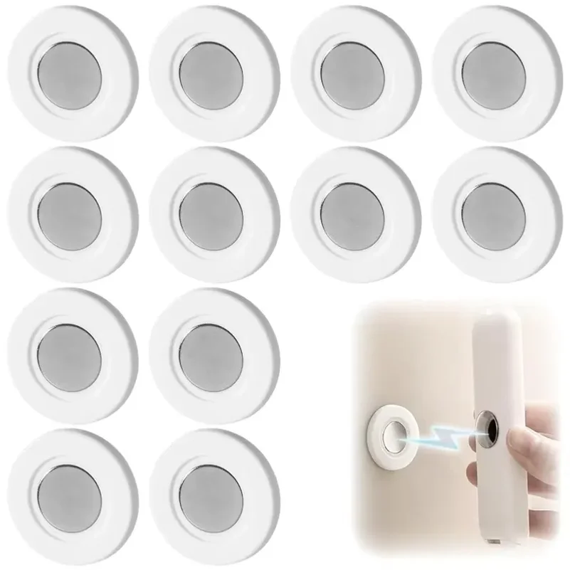 2/6/12/24Pcs No Drilling Magnetic Remote Control Holders Wall Mount Magnetic Adhesive Remote Organizer Home Storage Hook Tool