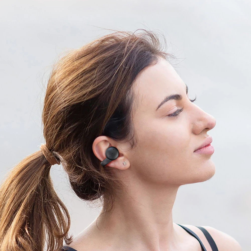 JM07 Wireless Earbuds Noise Canceling Open Ear Headset Stereo Headphones For Phone Computer Laptop Tablet