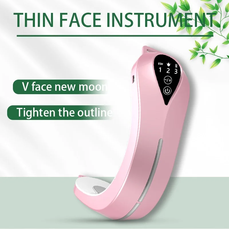 Micro current color light EMS  facial massage instrument  , v-face slimming device ,lifting and firming beauty instrument ,gift