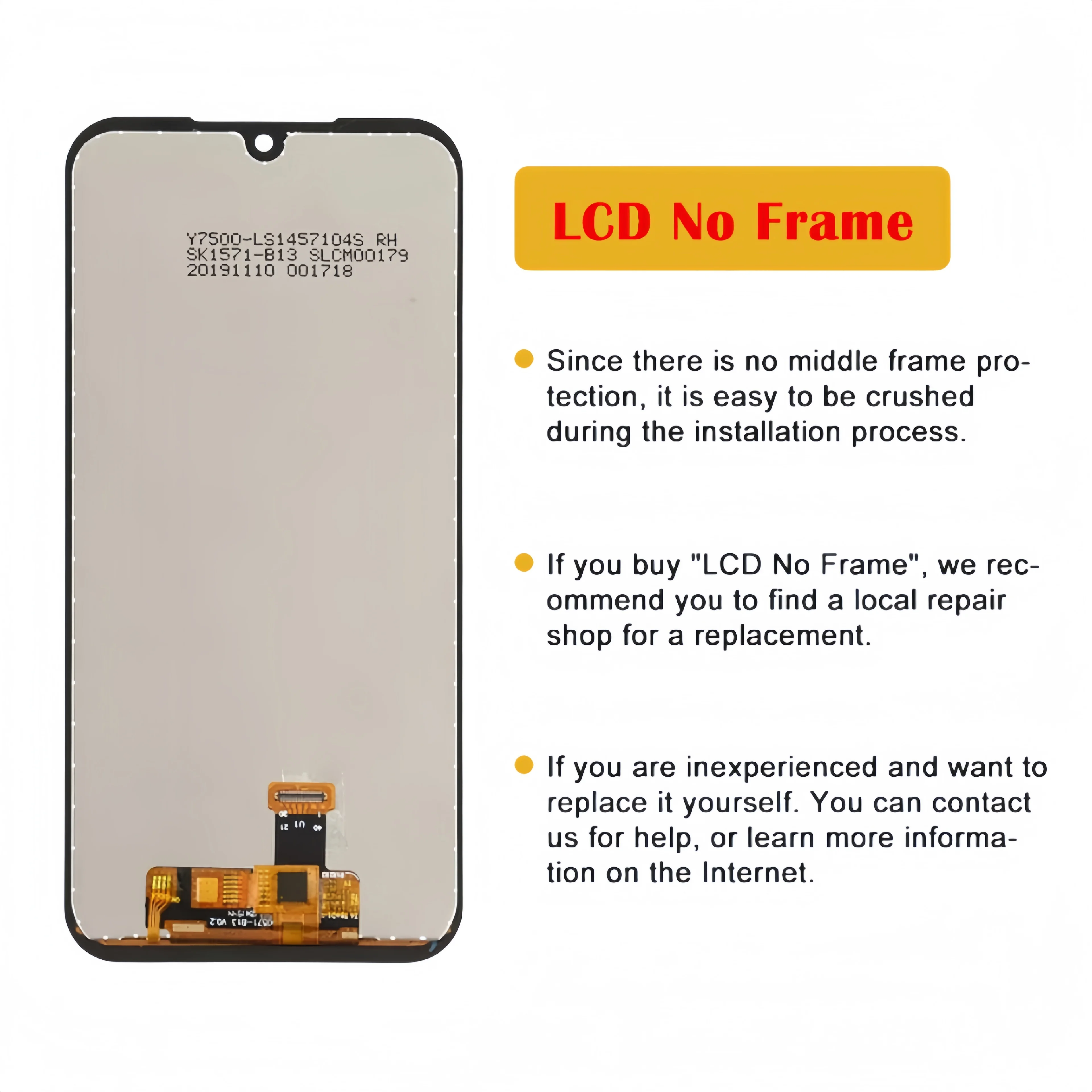 จอแสดงผล LCD Touch Screen Digitizer Assembly Replacement, fit สําหรับ LG Q Series Q31 2020 Q310N LMQ310N LM-Q310N