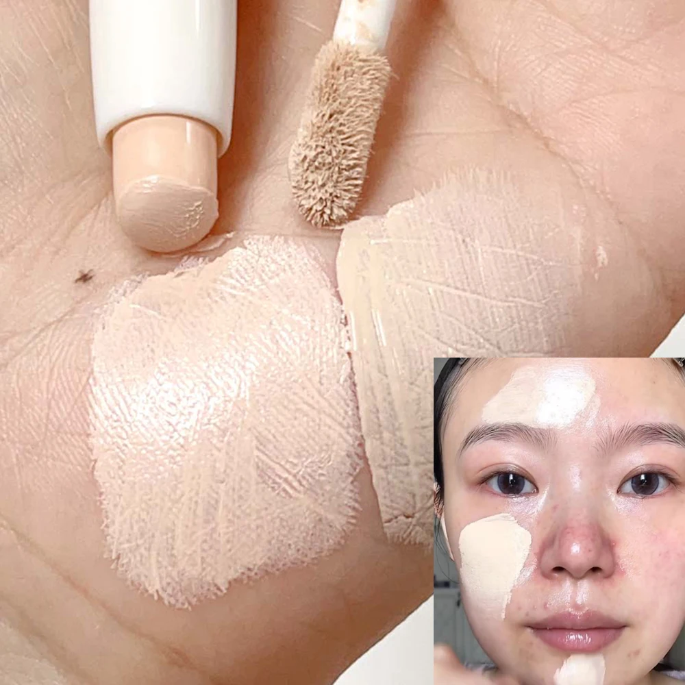 Full Cover Double Head Concealer Stick Waterproof Modify Skin Tone Foundation Cream Full Coverage Acne Marks Contour Face Makeup