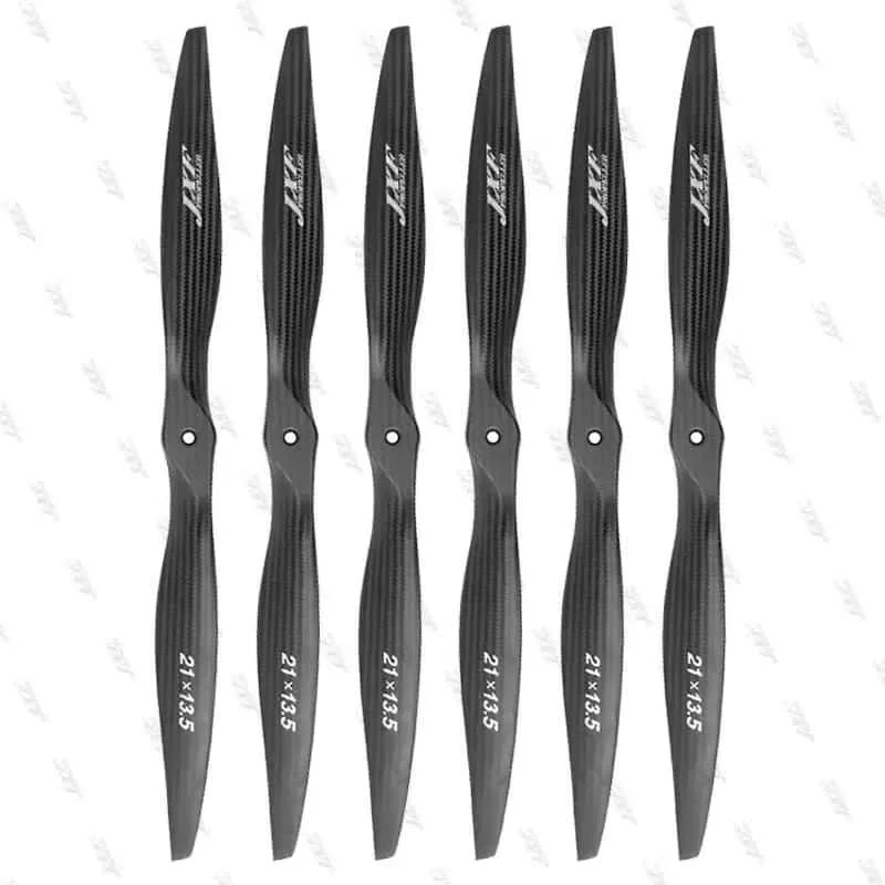 JXF Electric Fixed Wing Carbon Fiber Blade Propeller 13/16/18/19/20/21/22/24-inch Hole Size 6mm 8mm for Model Aircraft