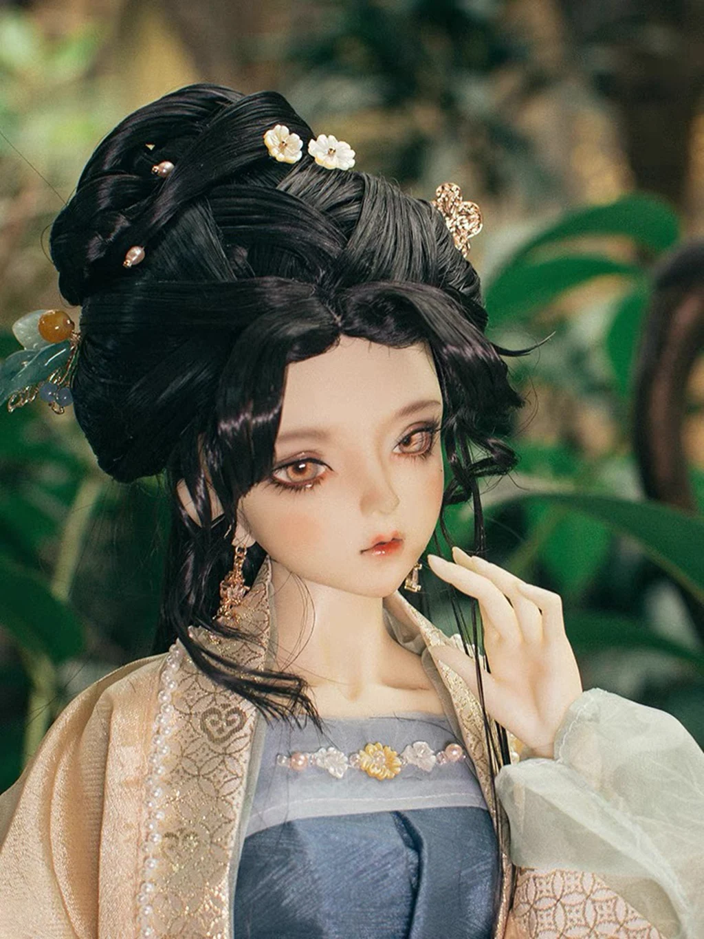 

1/3 Scale BJD Doll Fairy Wig Ancient Costume Chinese Hanfu Wigs Vintage Long Hair For SD13 Big Girl SSDF Accessories A1938